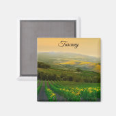 Aimant Toscane Italie Vignoble italien Photo (Recto/Verso)