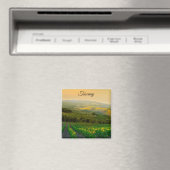 Aimant Toscane Italie Vignoble italien Photo (In Situ (Lave-vaisselle))