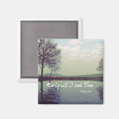 Aimant Tôt Je Chercherai Le Verset De La Bible (Recto/Verso)