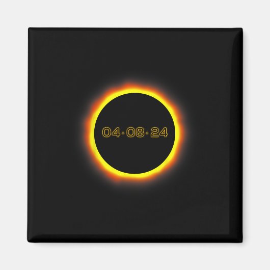 Aimant Total Éclipse Solaire 04.08.2024 Totalité 1 (Devant)