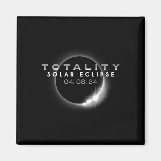 Aimant Total Éclipse solaire 04.08.2024 Totalité 1 (Devant)