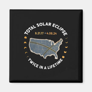 Aimant Total Éclipse Solaire Deux Fois Dans Une Vie 2017