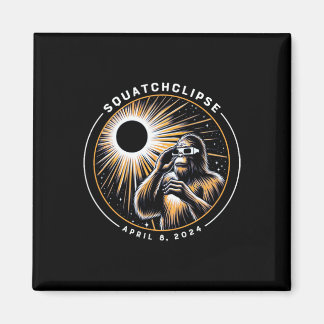 Aimant Total Éclipse Solaire Squatchclipse Bigfoot Sasqua