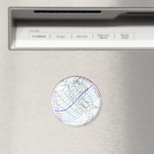 Aimant Total Solaire Eclipse 2024 Global Path (In Situ (Lave-vaisselle))