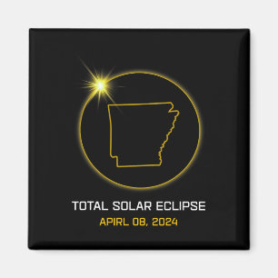 Aimant Total Solaire Eclipse 2024 L'Arkansas Tour Totalit