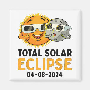 Aimant Total Solaire Eclipse 2024 Lunettes Funny Sun Moon