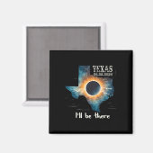 Aimant Total Solaire Eclipse 2024 Texas 1 (Recto/Verso)