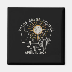 Aimant Total Solaire Eclipse 2024 Totalement Western Texa
