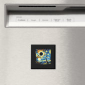 Aimant Total Solaire Eclipse 2024 Van Gogh Starry Night C (In Situ (Lave-vaisselle))