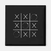 Aimant Total Solaire Eclipse Tic Tac Toe 04.08.2024 Garço (Devant)