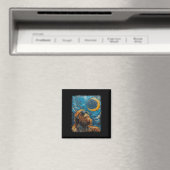 Aimant Total Solaire Eclipse Van Gogh Starry Art de nuit (In Situ (Lave-vaisselle))