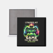 Aimant Total Solar Eclipse 2024 Gamer J'Ai Interrompu Mon (Recto/Verso)