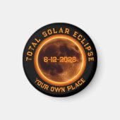 Aimant Total Solar Eclipse August 12, 2026 (Devant)