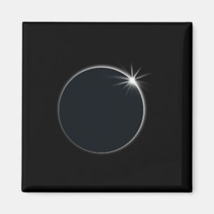 Aimant Total Solar Eclipse US American Flag Totalité 04,0