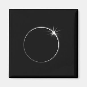 Aimant Total Solar Eclipse US American Flag Totalité 04,0
