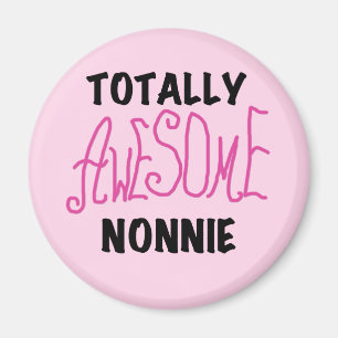 Aimant Totalement génial Nonnie Pink Tshirts et cadeaux