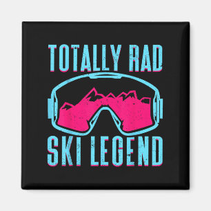 Aimant Totalement Rad, Retro Ski Goggles Vintage 80s 90s
