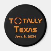 Aimant Totalement Texas 2024 Solar Eclipse (Devant)