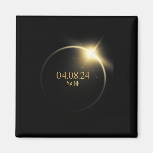 Aimant Totalité Éclipse solaire 2024 4.08.24 Accessoires (Devant)