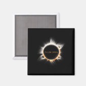 Aimant Totalité Printemps 4.08.24 Total Éclipse Solaire 2 (Recto/Verso)