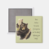 Aimant Totem animal, Ours Nature, guide de l'esprit (Recto/Verso)