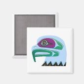 Aimant Totem d'aigle à tête blanche (Recto/Verso)