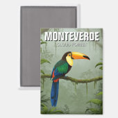 Aimant Toucan à Monteverde Cloud Forest Costa Rica (Recto/Verso)