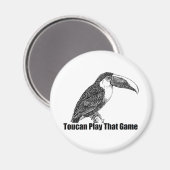 Aimant Toucan Joue Ce Jeu (Recto/Verso)