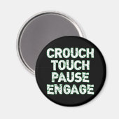 Aimant Toucher Crouch Pause Engager Tee - shirts de rugby (Recto/Verso)