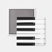Aimant Touches de clavier de piano (Recto/Verso)