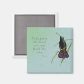 Aimant Touchez le colibri du ciel (Recto/Verso)