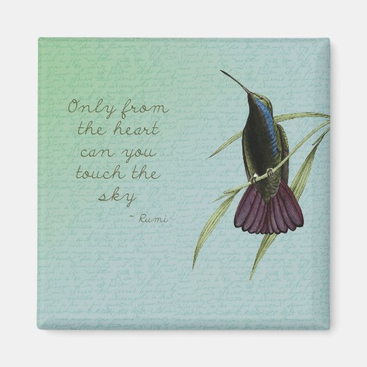 Aimant Touchez le colibri du ciel (Devant)