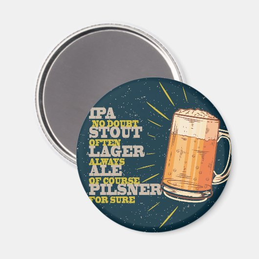 Aimant Toujours bière (Recto/Verso)