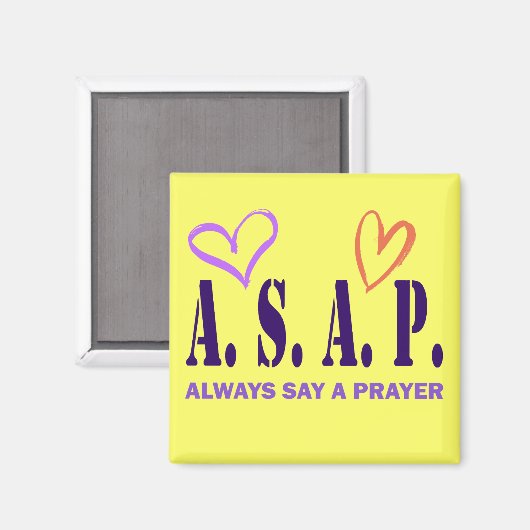 AIMANT TOUJOURS DIRE UNE PRIÈRE (Recto/Verso)