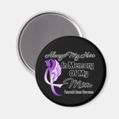 Aimant Toujours Mon Héros En Mémoire Maman - Cancer Pancr (Recto/Verso)