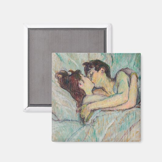 Aimant Toulouse-Lautrec - En Lit, Baiser (Recto/Verso)