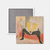 Aimant Toulouse-Lautrec - Mademoiselle Cha-u-kao Siège (Recto/Verso)