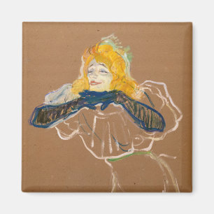 Aimant Toulouse-Lautrec - Yvette Guilbert chantant
