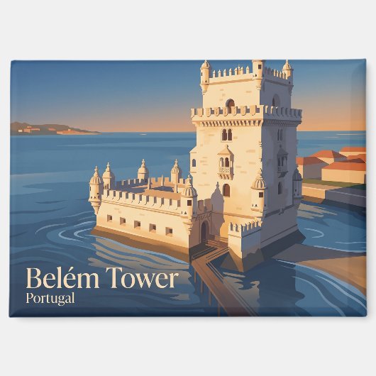 Aimant Tour Belem Portugal (Recto)