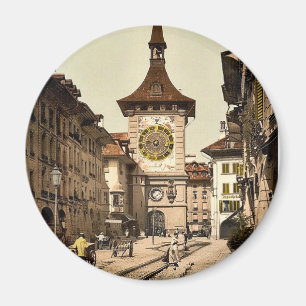Aimant Tour de l'horloge, Berne, Ville, Suisse vintage