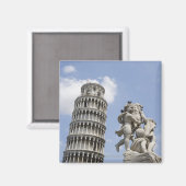 Aimant Tour de Pise et Statue, Italie (Recto/Verso)
