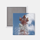 Aimant Tour de télécommunications micro-ondes (Recto/Verso)