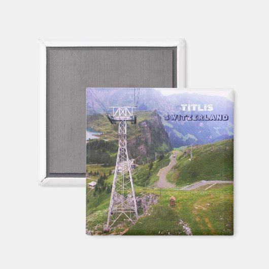 Aimant Tour de téléphérique (Recto/Verso)