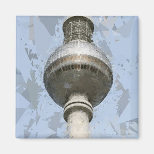Aimant Tour de télévision de Berlin Art abstrait Allemagn