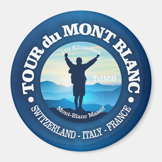 Aimant Tour du Mont Blanc (V) (Devant)