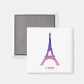Aimant Tour Eiffel Abstraite (Recto/Verso)