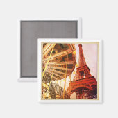 Aimant Tour Eiffel et Carrousel (Recto/Verso)