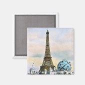 Aimant Tour Eiffel vintage (Recto/Verso)