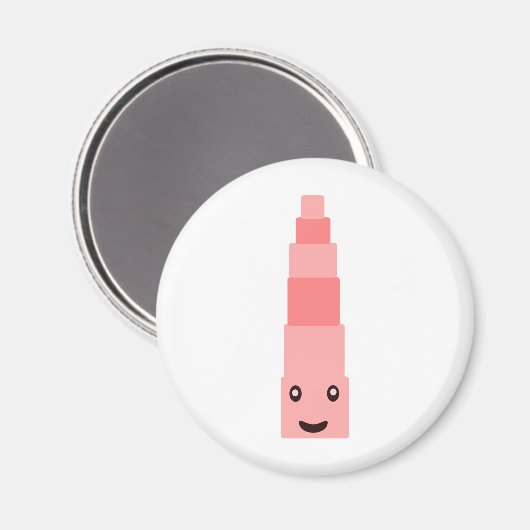 Aimant "Tour rose" Montessori 1,5 (Recto/Verso)