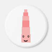 Aimant "Tour rose" Montessori 1,5 (Devant)